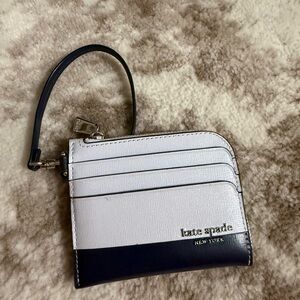 Kate Spade Black and White Wristlet